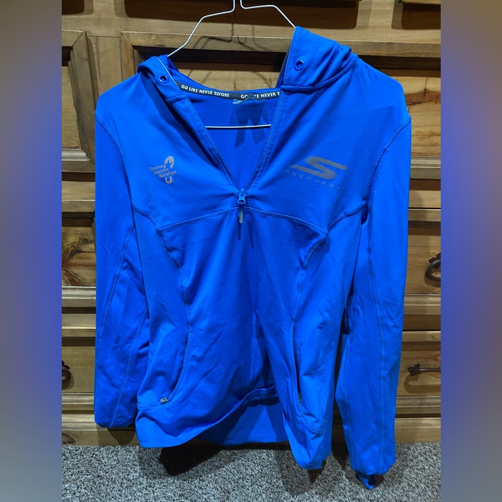 Skechers half zip performance hoodie, women’s  XL , Houston marathon edition